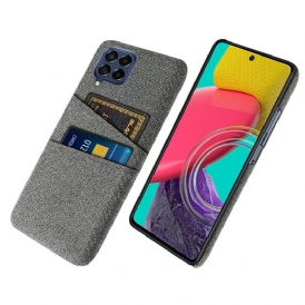 Cover Samsung Galaxy M53 5G Portacarte In Tessuto