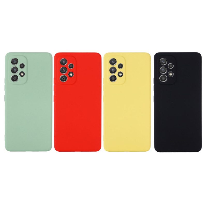 Cover Samsung Galaxy M53 5G Silicone Liquido Con Cordino