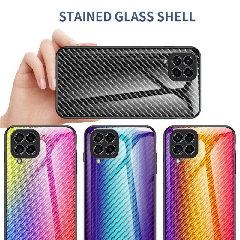 Cover Samsung Galaxy M53 5G Vetro Temperato In Fibra Di Carbonio