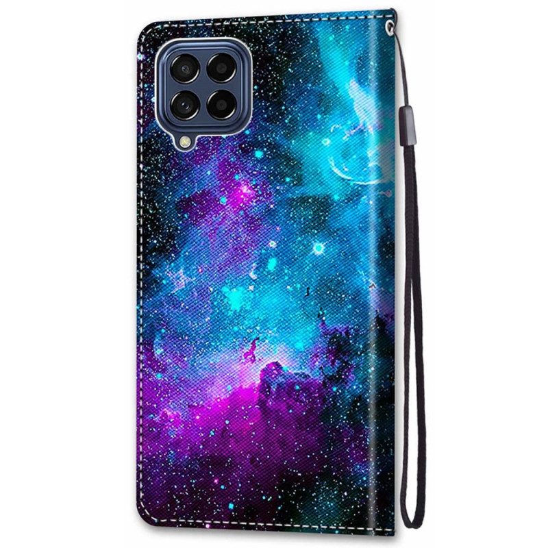 Custodia in pelle Samsung Galaxy M53 5G Cielo Cosmico