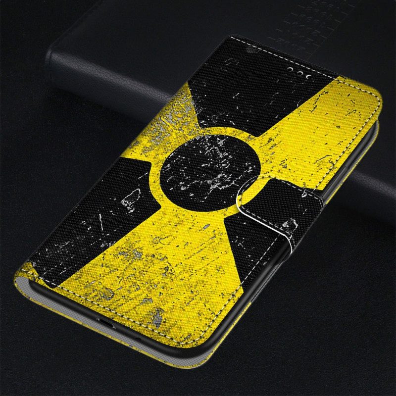 Custodia in pelle Samsung Galaxy M53 5G Giallo E Nero