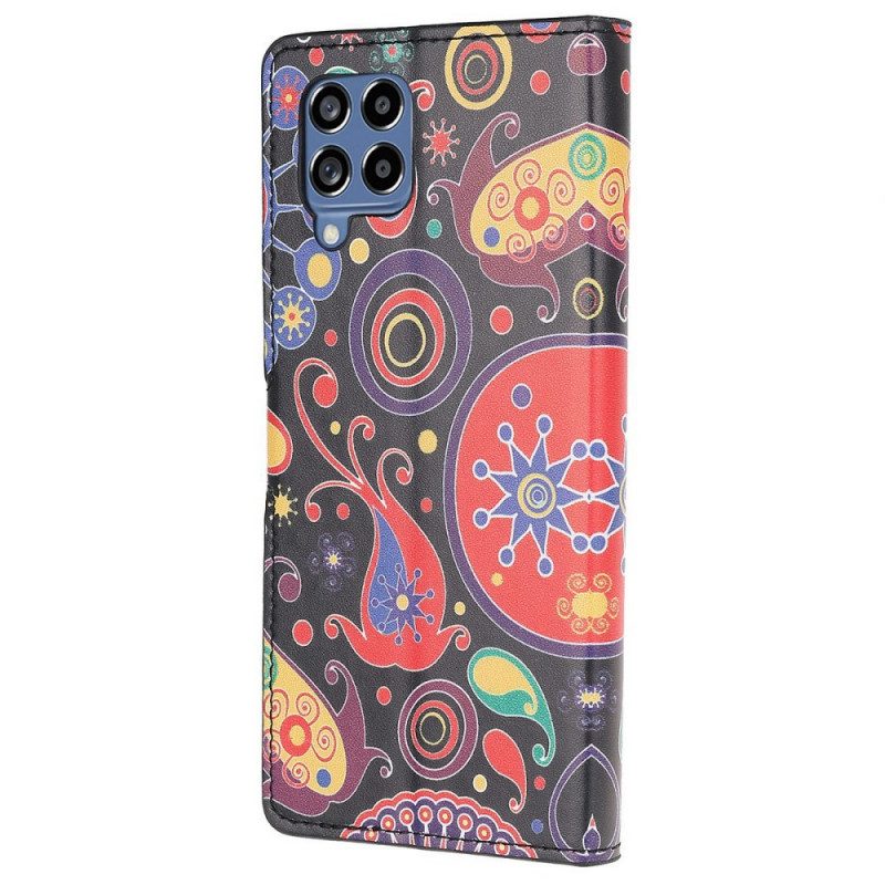 Custodia in pelle Samsung Galaxy M53 5G Modello Galassia