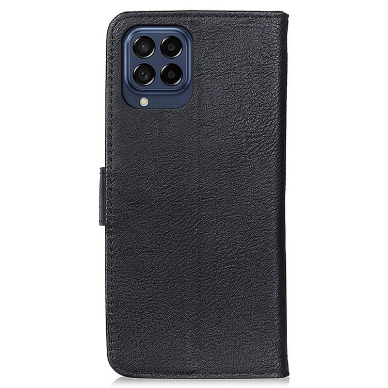 Custodia in pelle Samsung Galaxy M53 5G Similpelle Khazneh