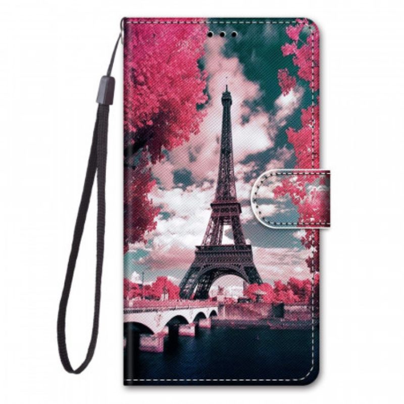 Custodia in pelle Samsung Galaxy M53 5G Torre Eiffel