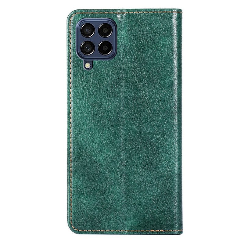 Folio Cover Samsung Galaxy M53 5G Custodia in pelle Ecopelle Retrò