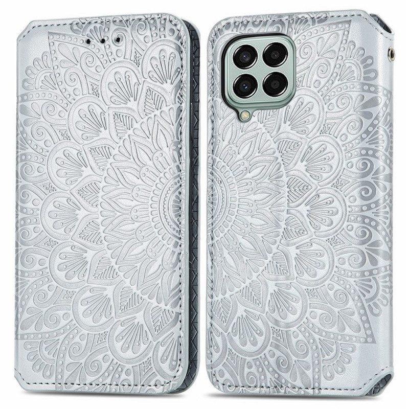 Folio Cover Samsung Galaxy M53 5G Custodia in pelle Mandala