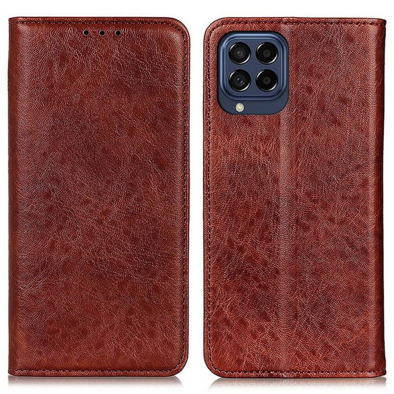 Folio Cover Samsung Galaxy M53 5G Custodia in pelle Struttura In Pelle