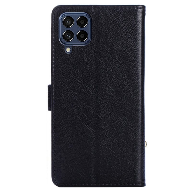 Folio Cover Samsung Galaxy M53 5G Portamonete Frontale E Cordino