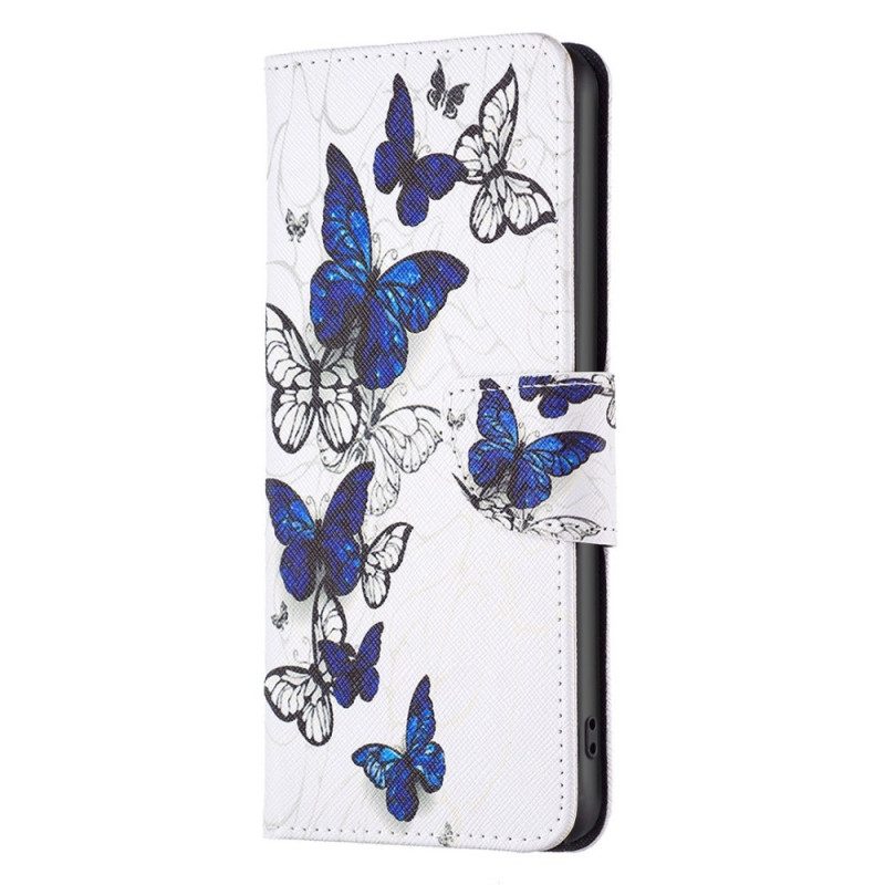 Folio Cover Samsung Galaxy M53 5G Rifiuta Le Farfalle