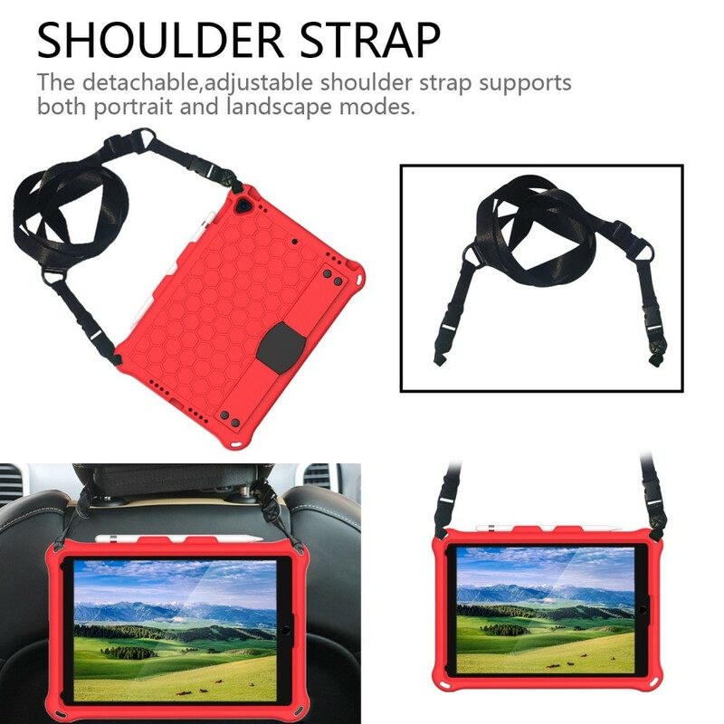 Cover iPad 10.2" (2020) (2019) Supporto Cinturino In Eva