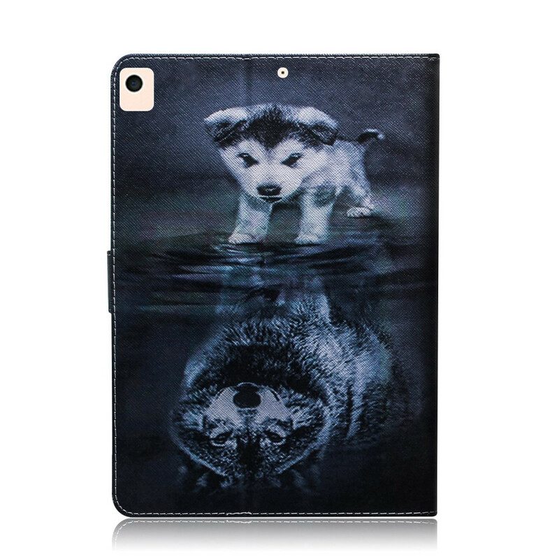 Custodia in pelle iPad 10.2" (2020) (2019) Cagnolino