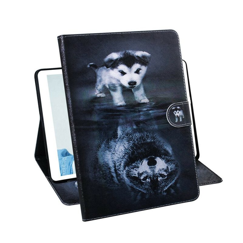 Custodia in pelle iPad 10.2" (2020) (2019) Cagnolino