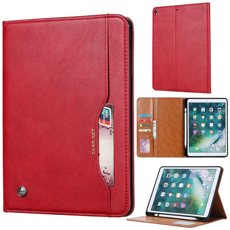 Custodia in pelle iPad 10.2" (2020) (2019) Cartella Effetto Pelle