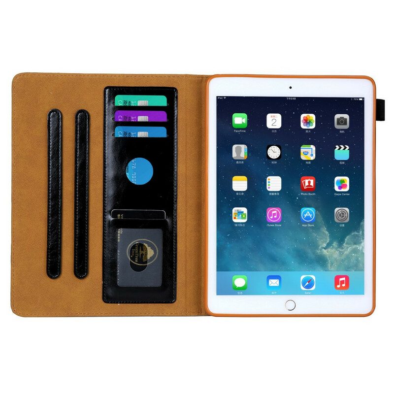 Custodia in pelle iPad 10.2" (2020) (2019) Chiusura In Argento