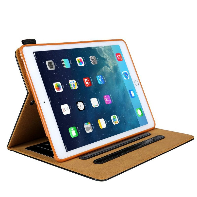 Custodia in pelle iPad 10.2" (2020) (2019) Chiusura In Argento