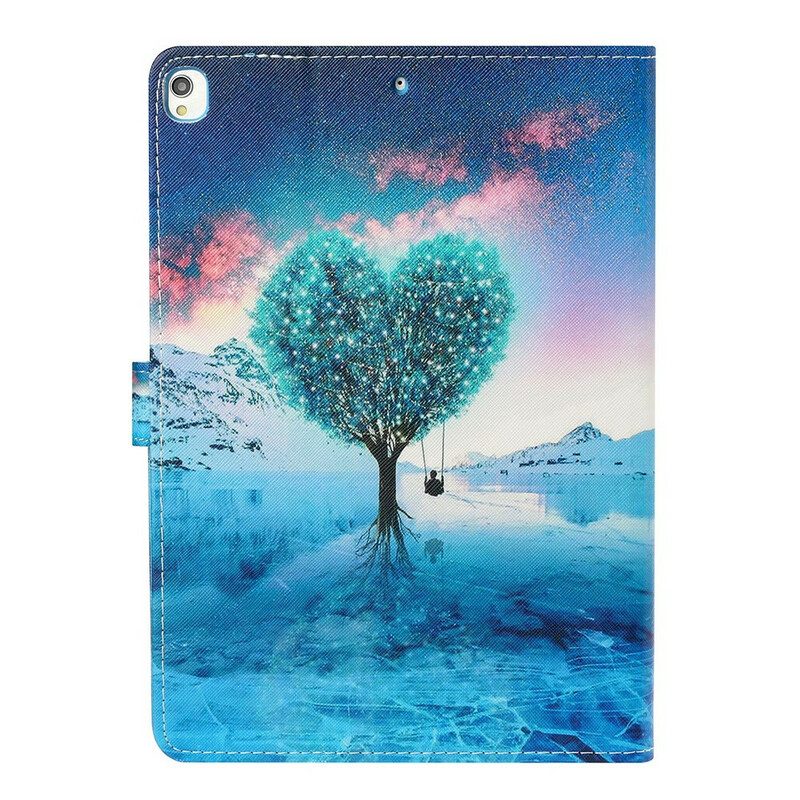 Custodia in pelle iPad 10.2" (2020) (2019) Cuore Dell'albero