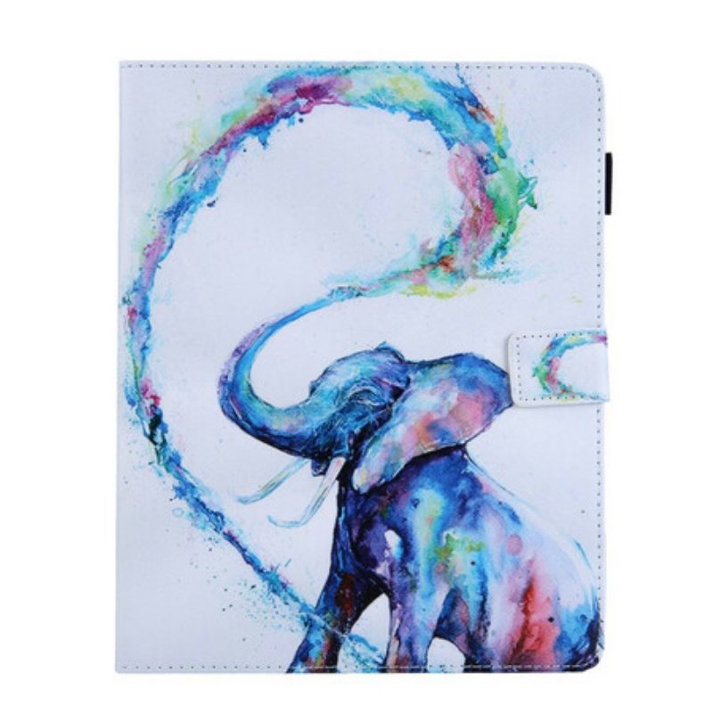 Custodia in pelle iPad 10.2" (2020) (2019) Elefante Arte