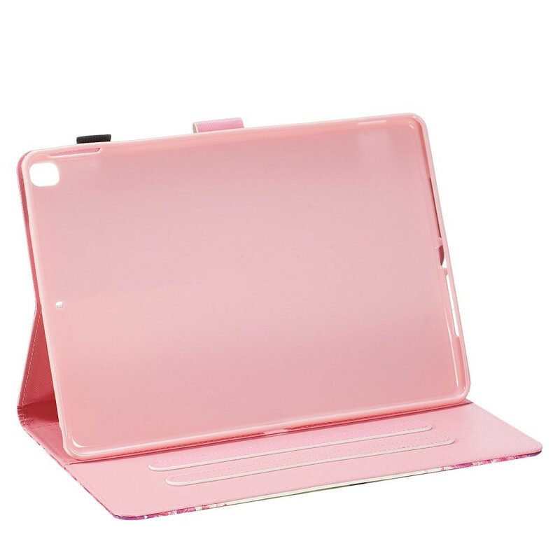 Custodia in pelle iPad 10.2" (2020) (2019) Farfalle Rosse