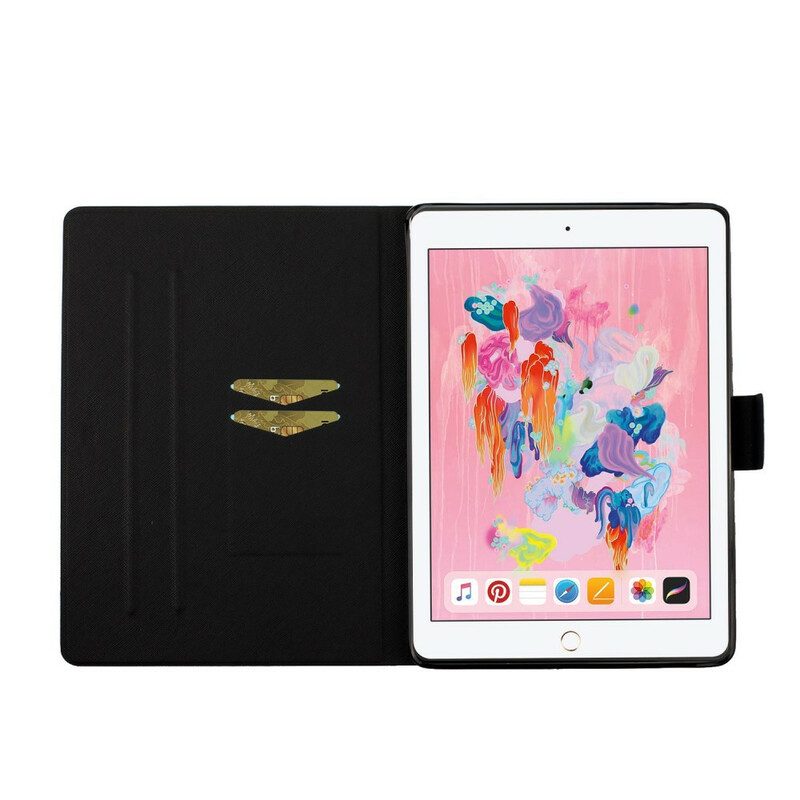 Custodia in pelle iPad 10.2" (2020) (2019) Fiori