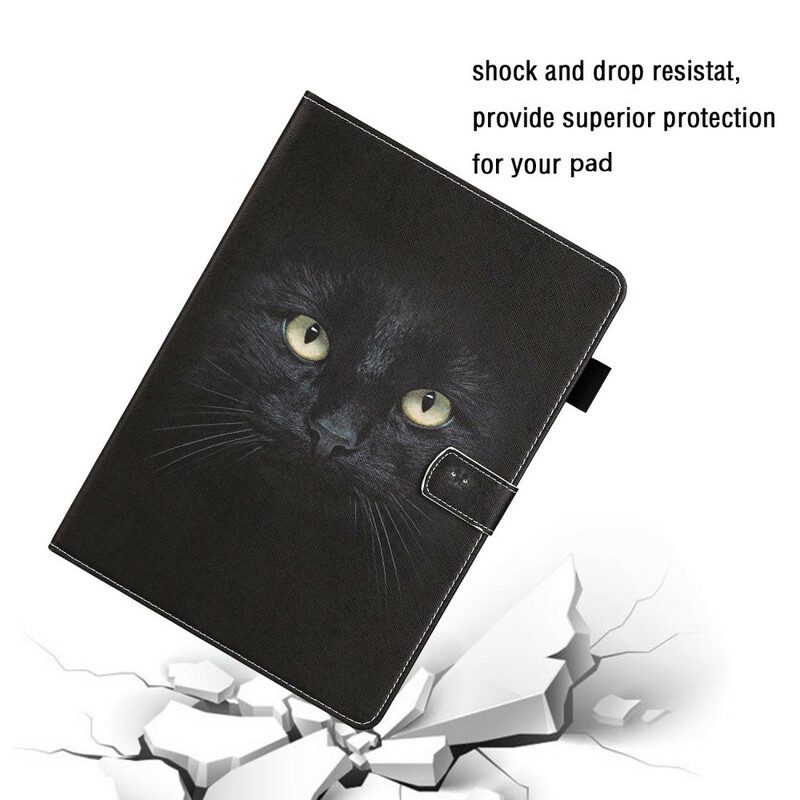 Custodia in pelle iPad 10.2" (2020) (2019) Gatto Nero