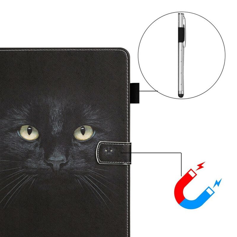 Custodia in pelle iPad 10.2" (2020) (2019) Gatto Nero