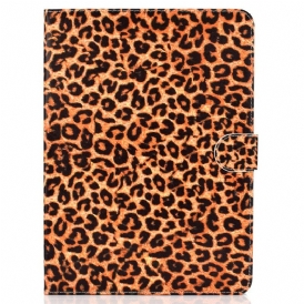 Custodia in pelle iPad 10.2" (2020) (2019) Leopardo