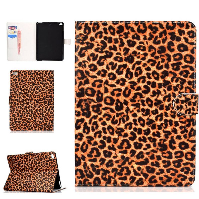 Custodia in pelle iPad 10.2" (2020) (2019) Leopardo