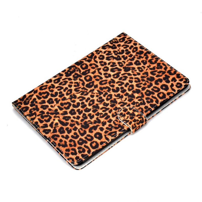 Custodia in pelle iPad 10.2" (2020) (2019) Leopardo