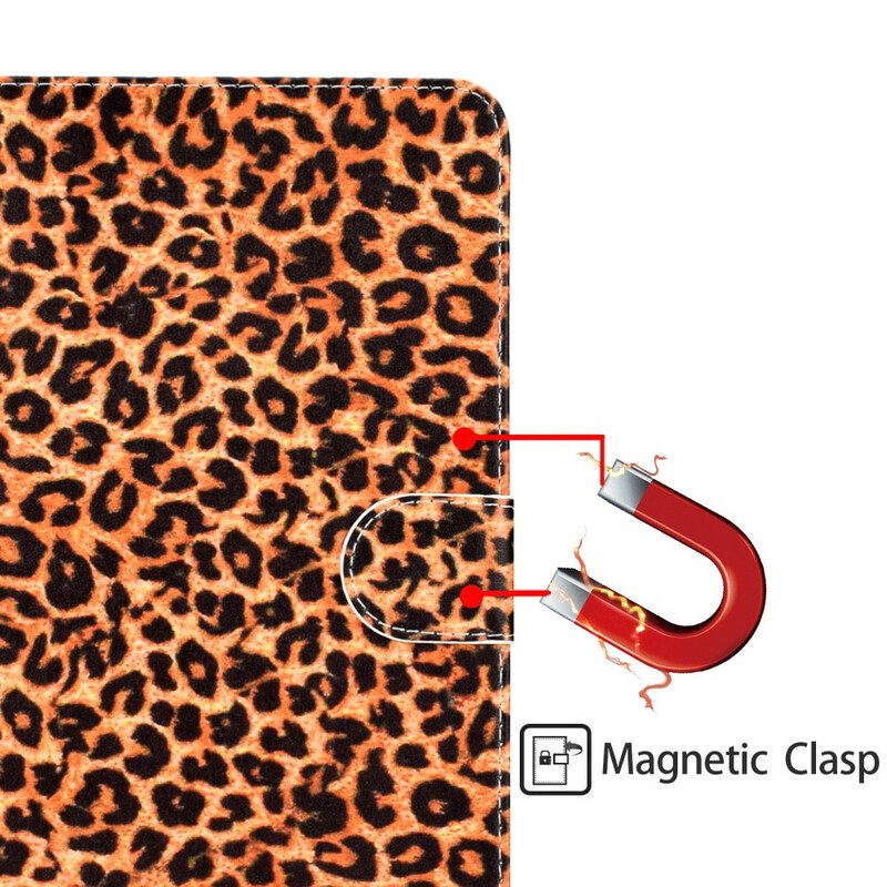 Custodia in pelle iPad 10.2" (2020) (2019) Leopardo