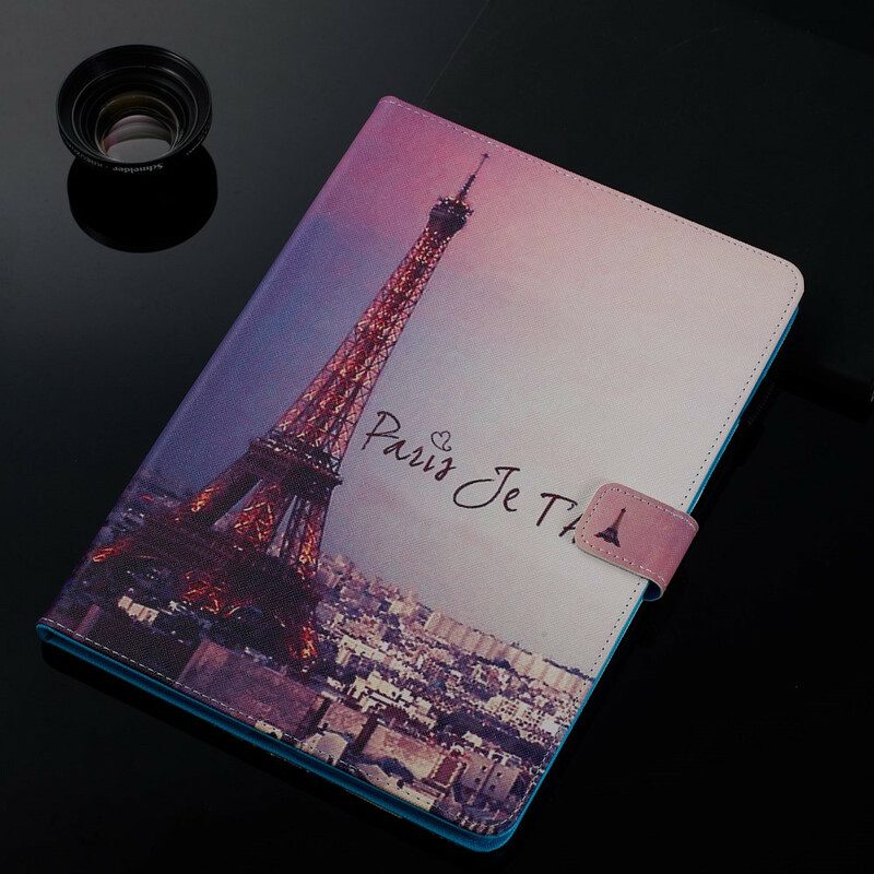 Custodia in pelle iPad 10.2" (2020) (2019) Parigi Ti Amo