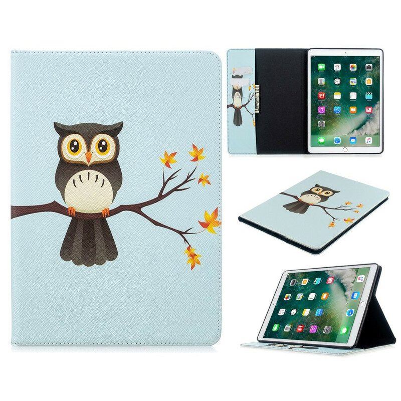 Custodia in pelle iPad 10.2" (2020) (2019) Ramo Di Gufo