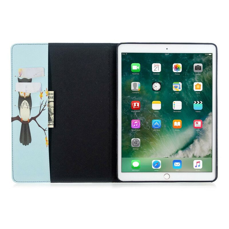 Custodia in pelle iPad 10.2" (2020) (2019) Ramo Di Gufo