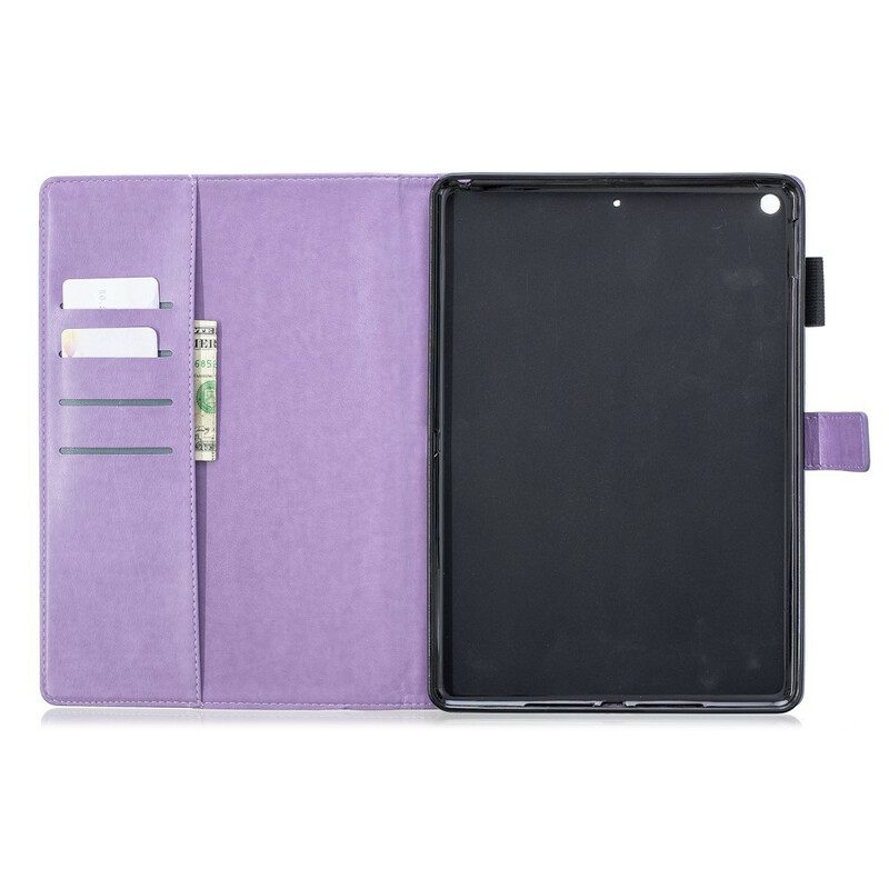 Folio Cover iPad 10.2" (2020) (2019) Effetto Pelle Diamanti Floreali