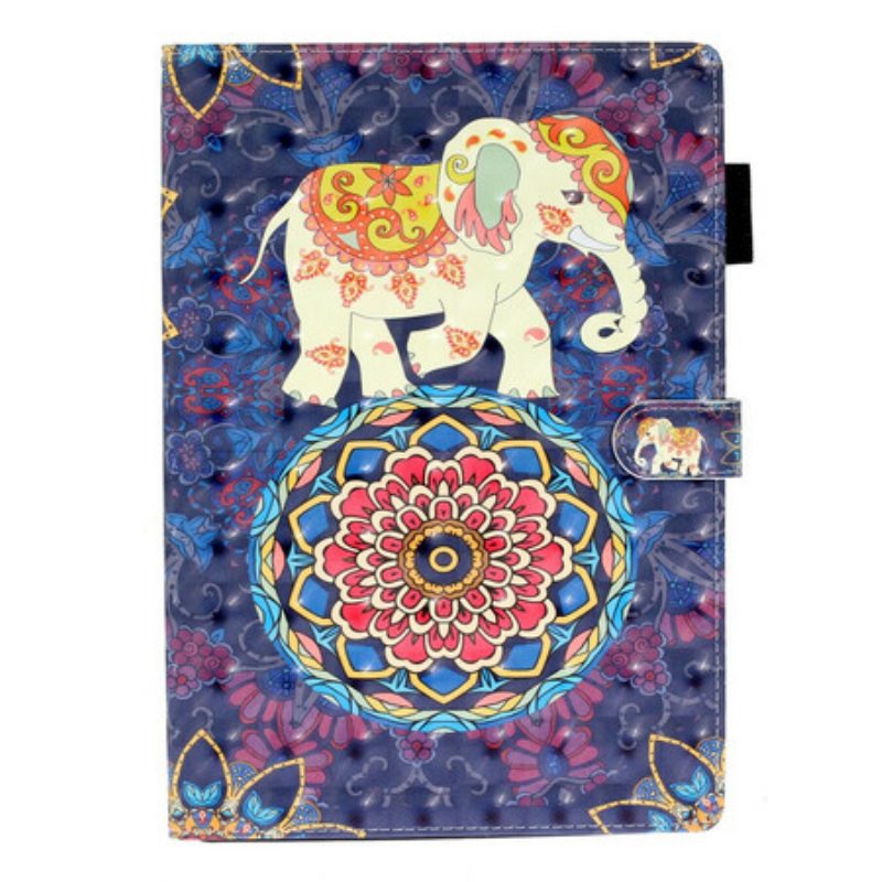 Folio Cover iPad 10.2" (2020) (2019) Elefanti Indiani