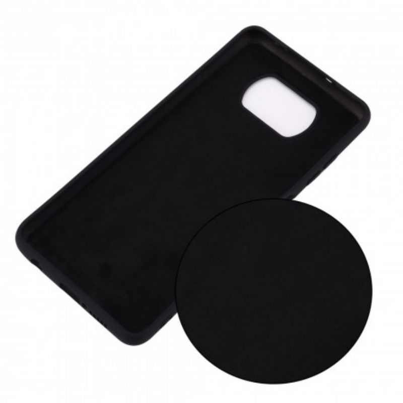 Cover Poco X3 / X3 Pro / X3 NFC Design In Silicone Liquido Con Cordino