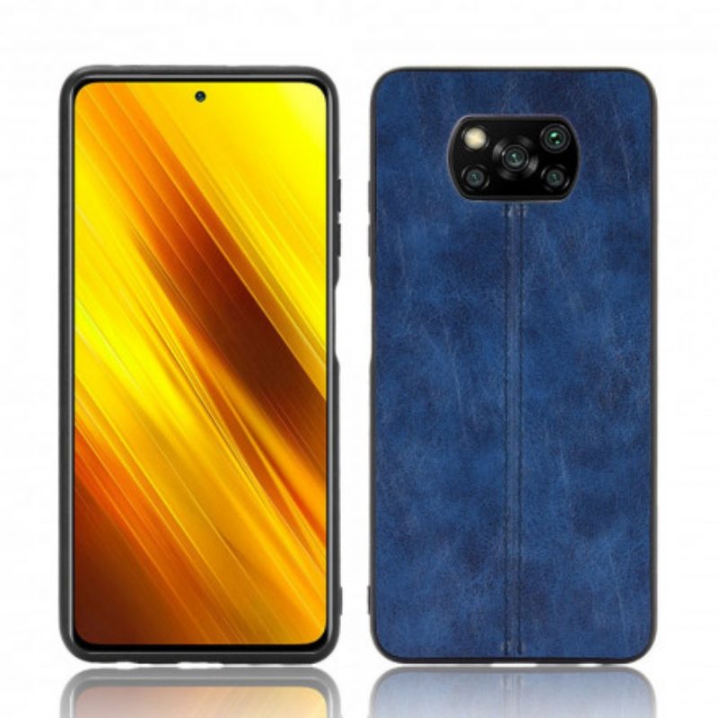 Cover Poco X3 / X3 Pro / X3 NFC Effetto Pelle Couture