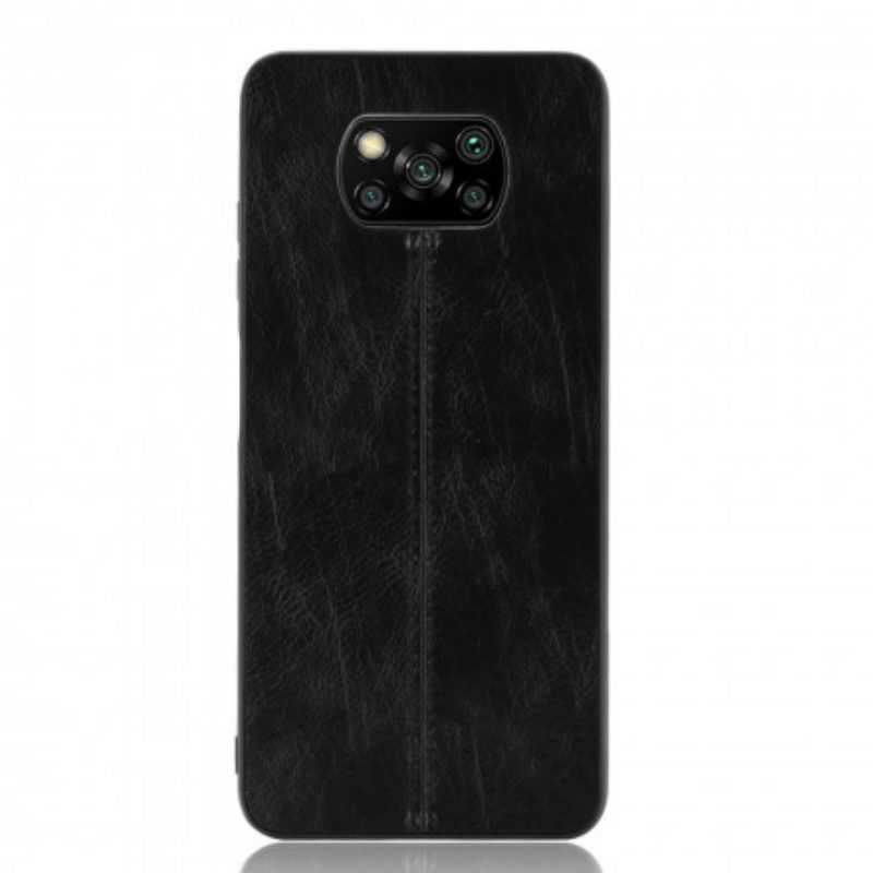 Cover Poco X3 / X3 Pro / X3 NFC Effetto Pelle Couture