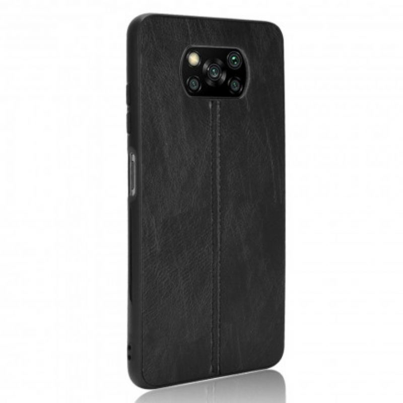 Cover Poco X3 / X3 Pro / X3 NFC Effetto Pelle Couture