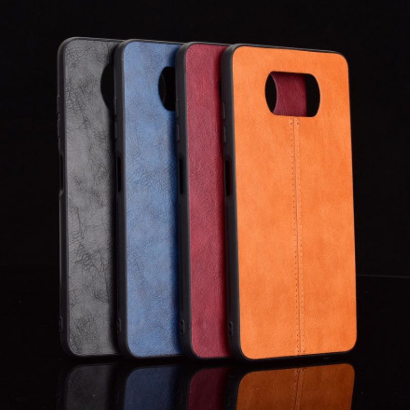 Cover Poco X3 / X3 Pro / X3 NFC Effetto Pelle Couture