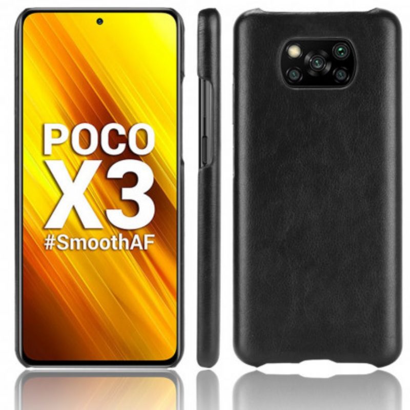 Cover Poco X3 / X3 Pro / X3 NFC Litchi Performance Effetto Pelle