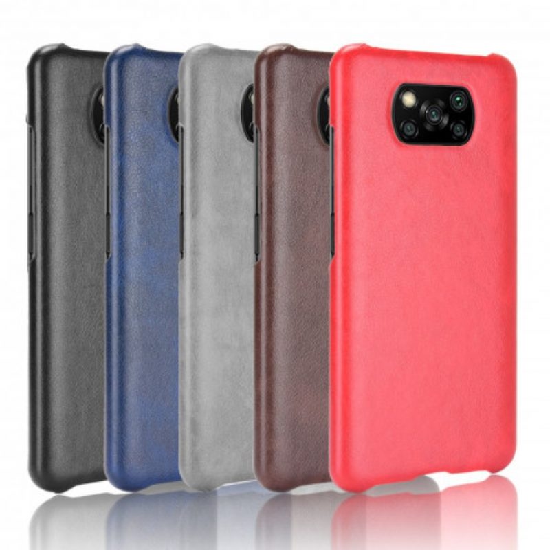 Cover Poco X3 / X3 Pro / X3 NFC Litchi Performance Effetto Pelle