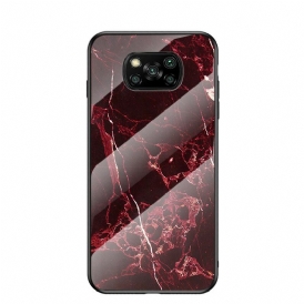 Cover Poco X3 / X3 Pro / X3 NFC Vetro Temperato Colori Marmo