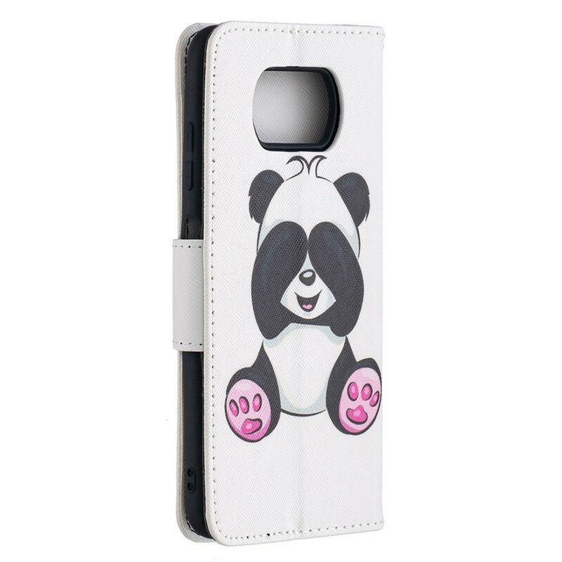 Custodia in pelle Poco X3 / X3 Pro / X3 NFC Divertimento Panda