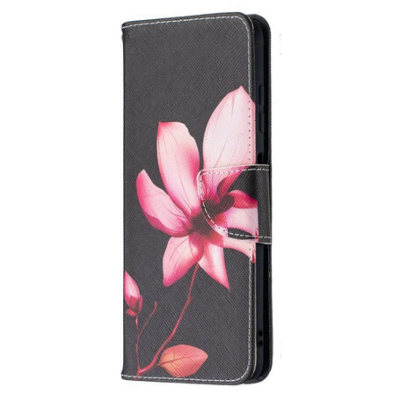 Custodia in pelle Poco X3 / X3 Pro / X3 NFC Fiore Rosa