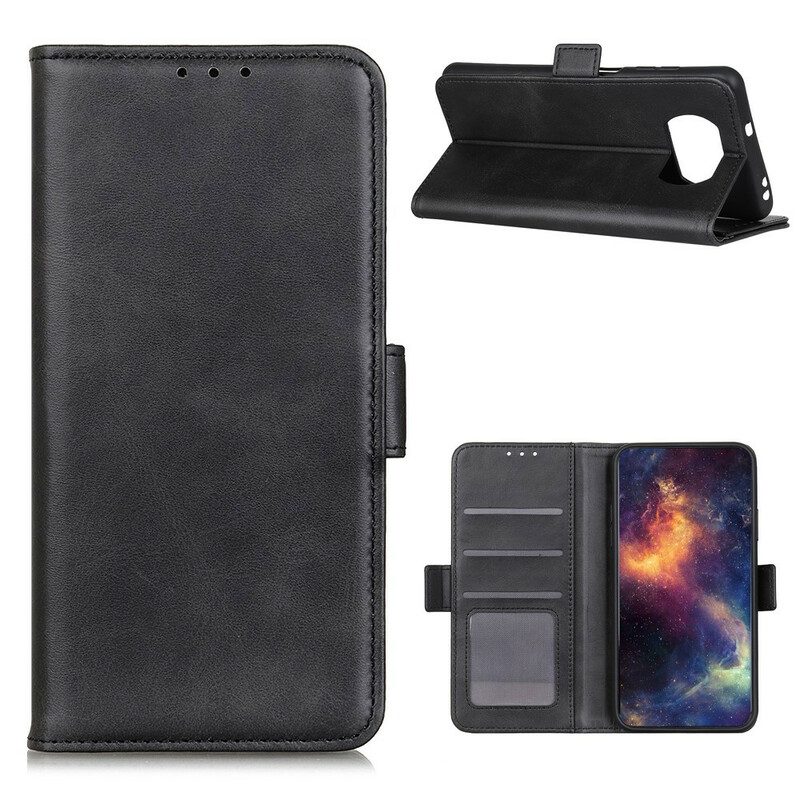 Custodia in pelle Poco X3 / X3 Pro / X3 NFC Folio Cover Doppio Lembo