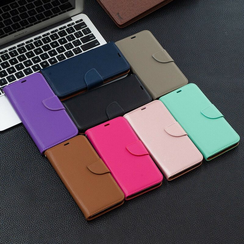 Custodia in pelle Poco X3 / X3 Pro / X3 NFC Folio Cover Litchi Rabat Obliquo