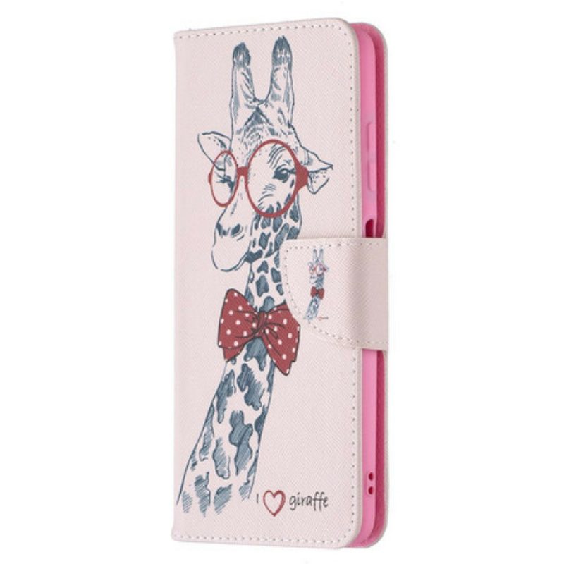 Custodia in pelle Poco X3 / X3 Pro / X3 NFC Giraffa Intelligente