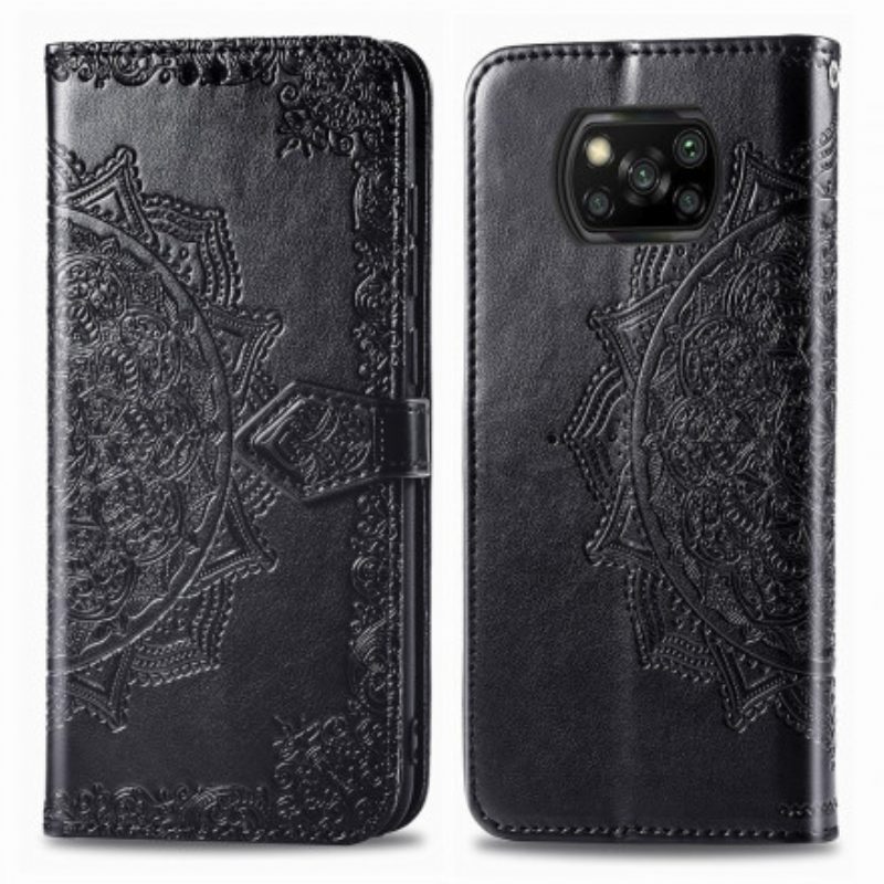 Custodia in pelle Poco X3 / X3 Pro / X3 NFC Mandala Medioevo