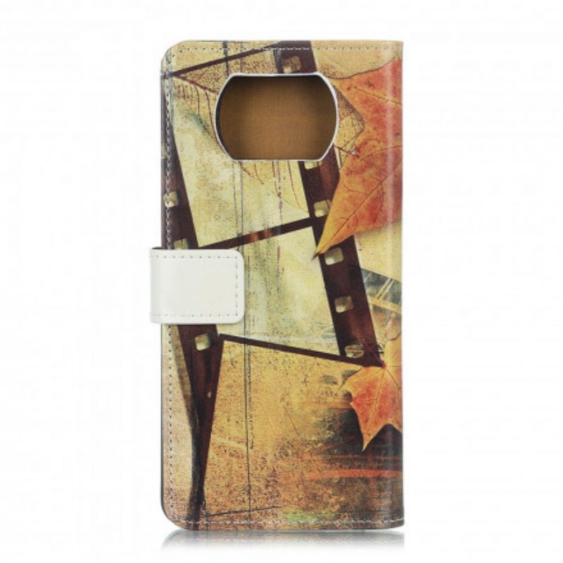 Custodia in pelle Poco X3 / X3 Pro / X3 NFC Torre Eiffel In Autunno