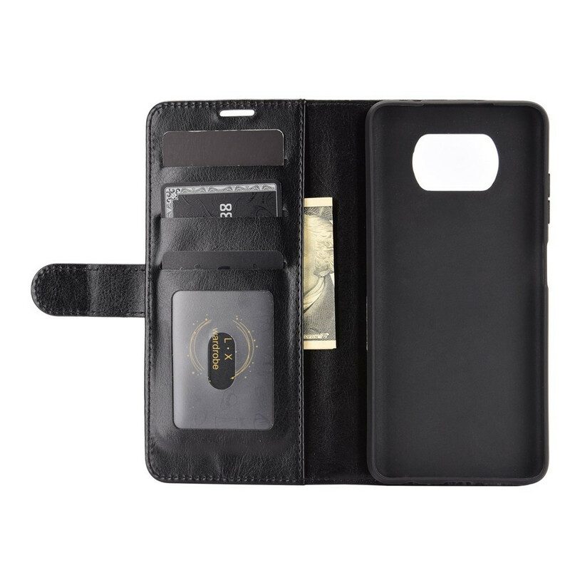 Custodia in pelle Poco X3 / X3 Pro / X3 NFC Ultra Ecopelle